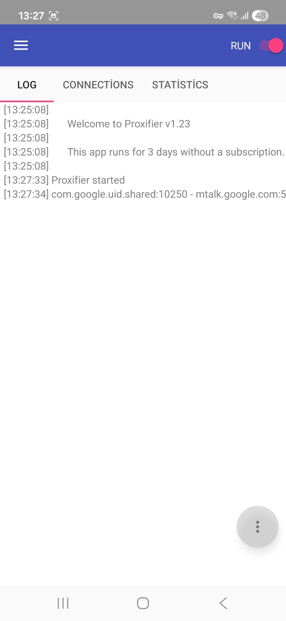 Proxifier Android Proxy Aktif